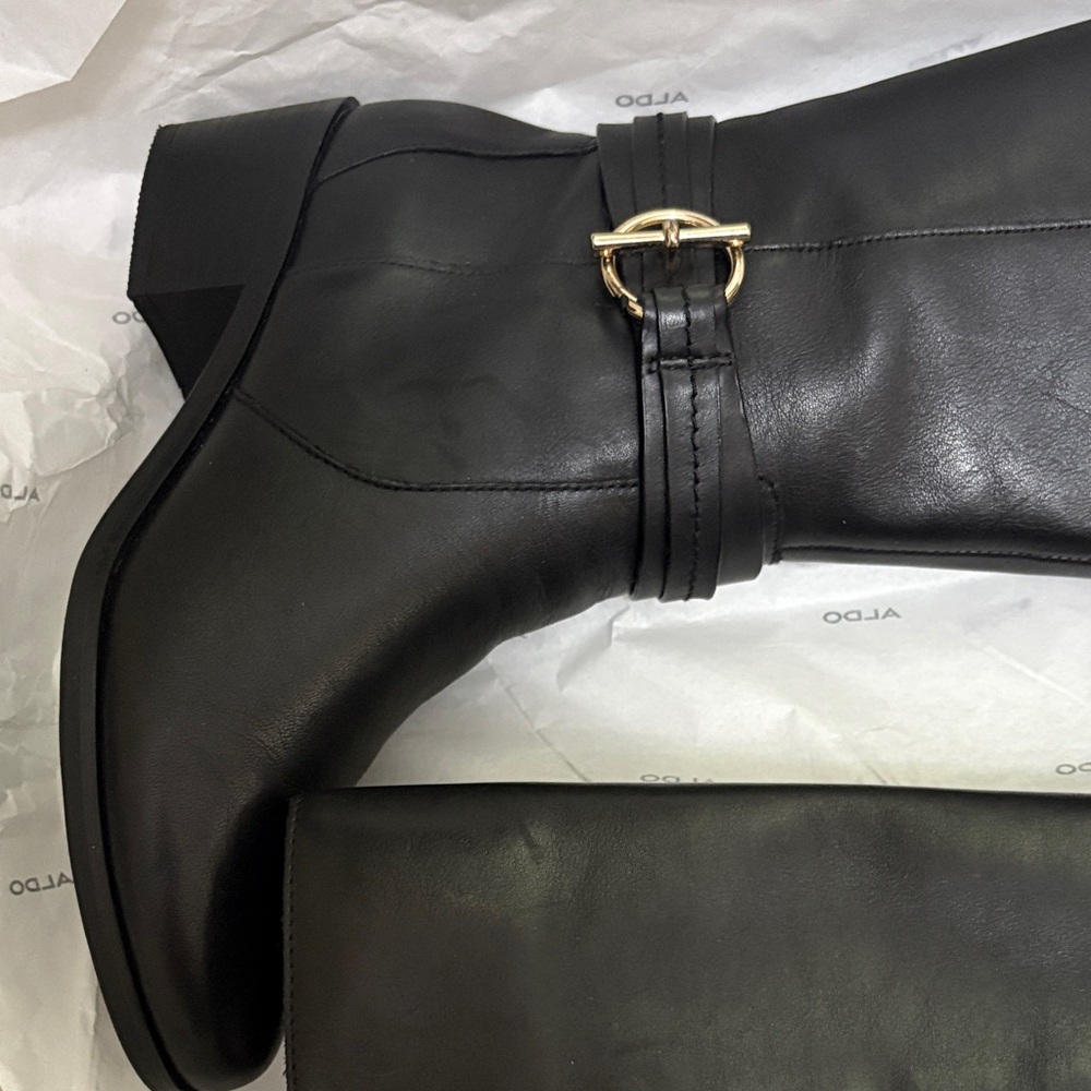 Aldo Women's Over the Knee Black Boots - Picture 9 of 10